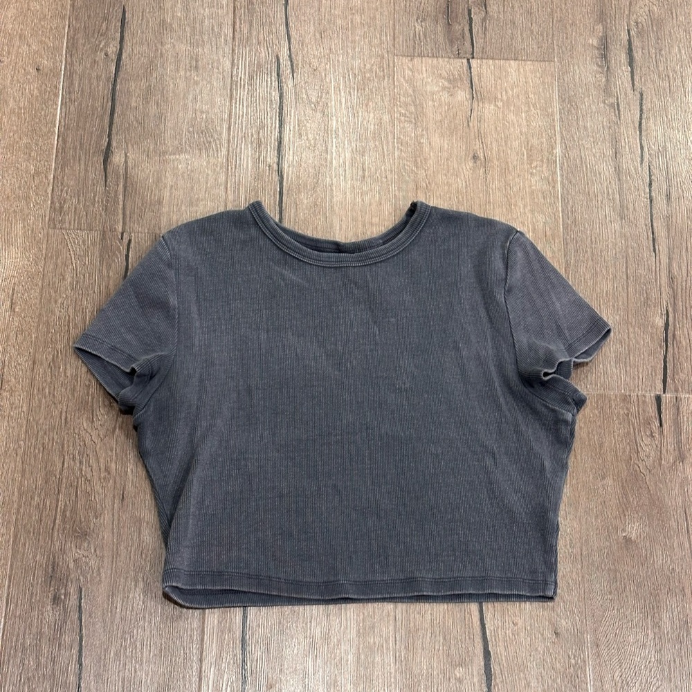 H&M Divided Dark Grey Crop Top